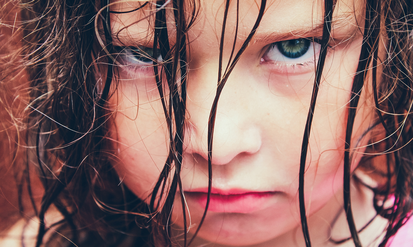 Young grumpy girl