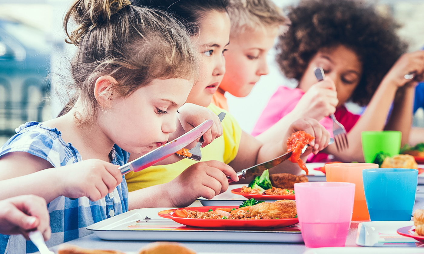 Children eating