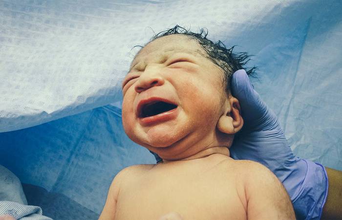 baby just after birth