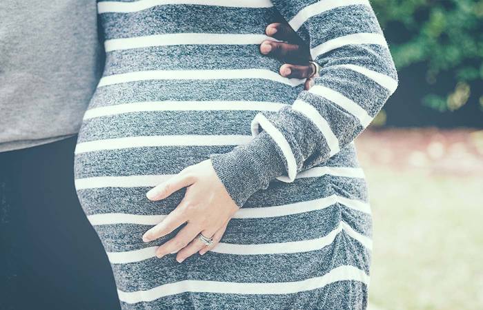 pregnant torso